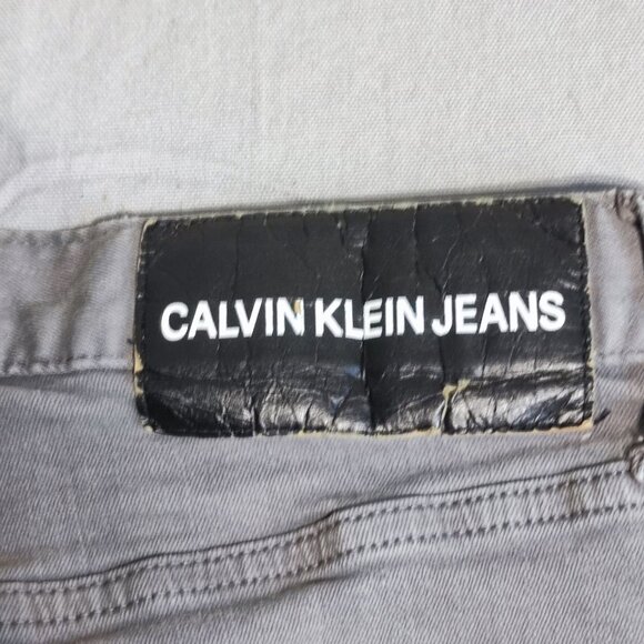 Calvin Klein Jeans straight leg men's size 34 X 32 grey colour - Picture 5 of 13